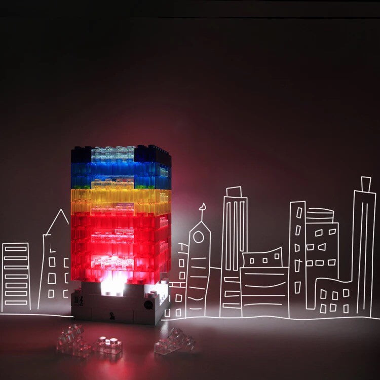 ALLBRICKS DIY building block LED lamp