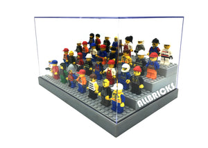 4-Tier Minifigure Acrylic Display Case * For Minifigs With Base Plate * ALLBRICKS
