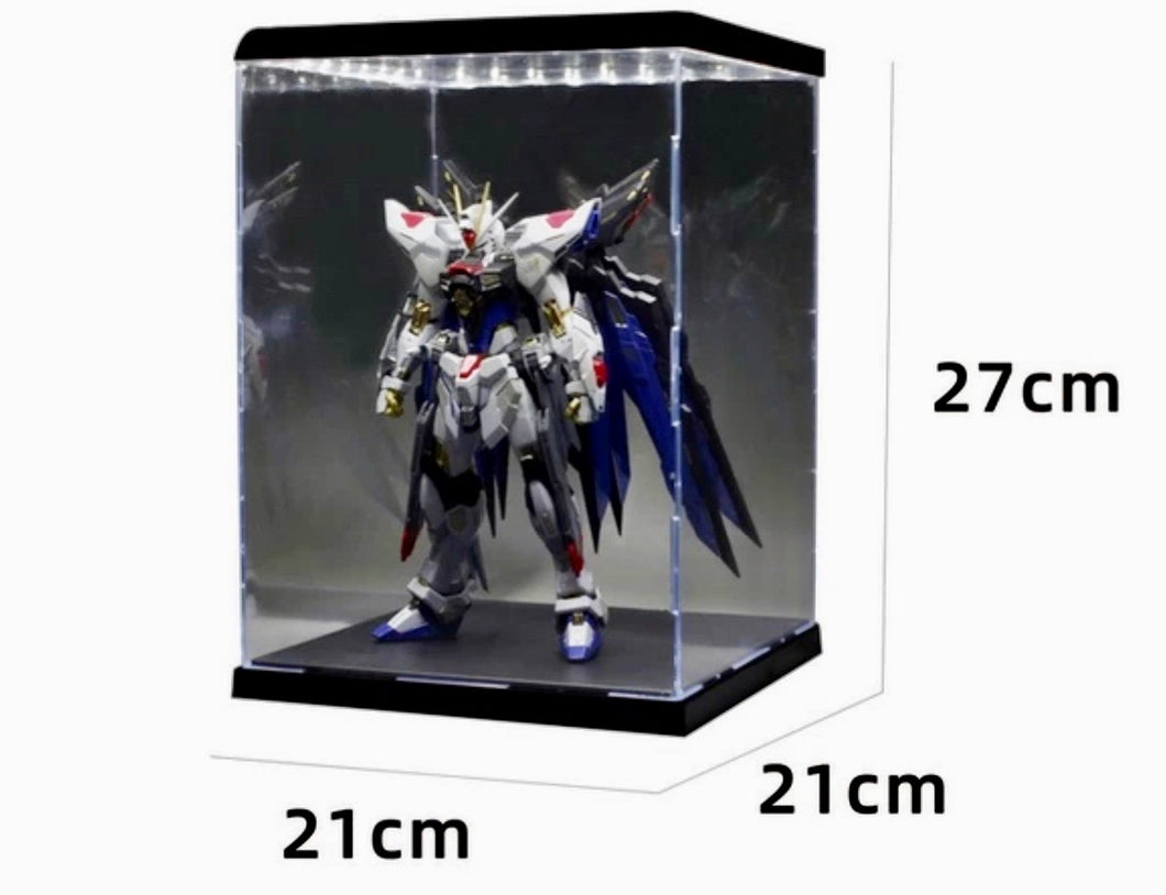 Action Figure Self Assembly Acrylic Display Case With LED Light #212127 ALLBRICKS